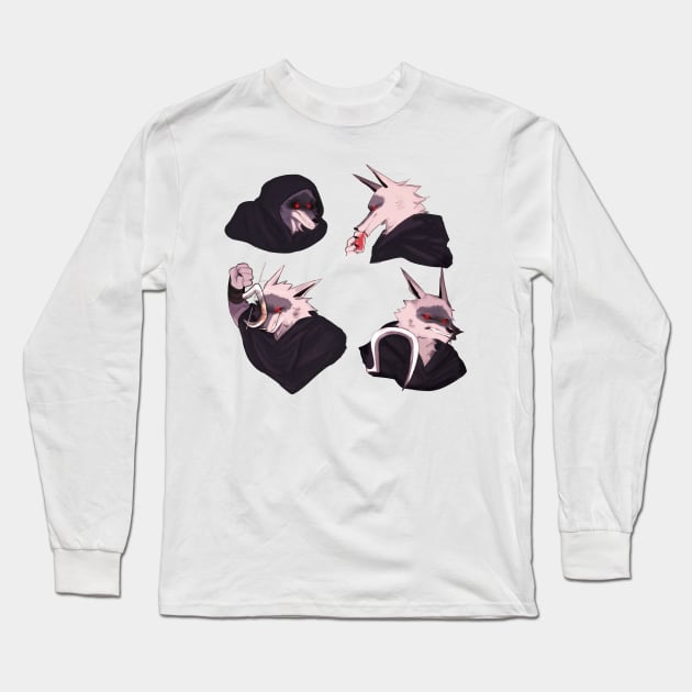 Death the wolf Long Sleeve T-Shirt by secrettps